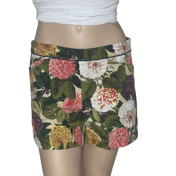 Anthropologie Elevenses Ranunculus Bloom shorts sz 4 - Picture 11 of 16